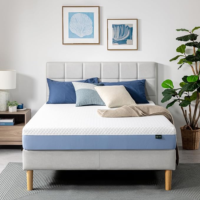 ZINUS 8 Inch Full Cooling Essential Memory Foam Mattress [NewVersion], Fiberglass Free, Medium Feel, Breathable Cooling Layers, Certified Safe Materials
