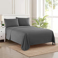 King Size Sheets - Breathable Luxury Bed Sheets with Full Elastic & Secure Corner Straps Built In - 1800 Supreme Collection Extra Soft Deep Pocket Bedding, Sheet Set, EXTRA DEEP pocket - King, Gray