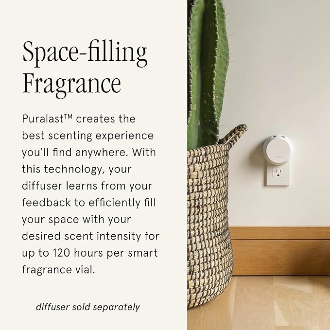 PuraHome Scent Refill - Smart Home Air Diffuser - Up to 120-Hours of Luxury Fragrance per Refill - Home Essential - Clean & Safe Diffuser Fragrance - 2 Pack, Cozy Cashmere