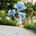 Giant Flowers for Decoration,66.9" Tall Floor Standing Life Size Silk Flower Decor - 3 Large Artificial Flowers with Stand for Wedding Reception, Party Banquet Background, Home Decor