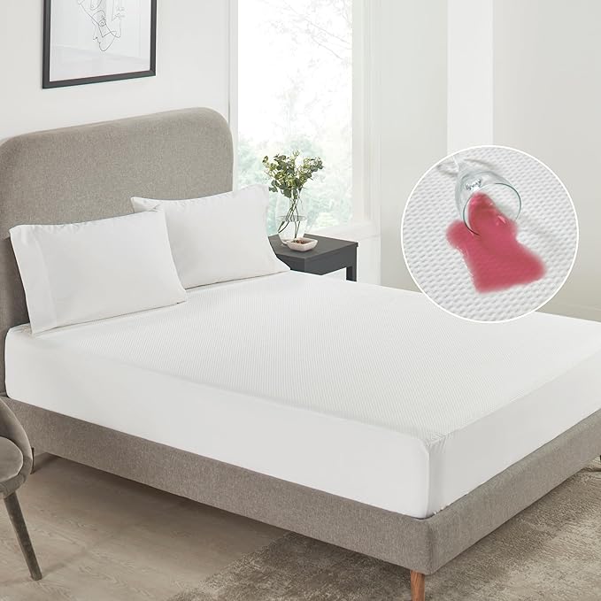 California Design Den Premium Waterproof Mattress Protector for Twin XL Size Bed - Soft, Cooling, Noiseless, Machine Washable, Fitted Mattress Cover with 8-20 Inch Deep Pockets