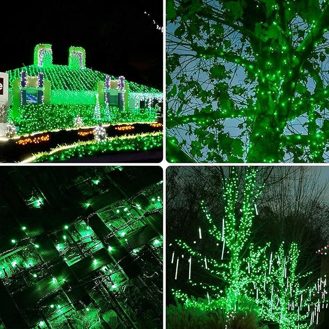 Connectable 240LED 88Ft 13Modes Christmas String Lights Indoor Outdoor | Extendable Green Wire Green Christmas Tree Lights with Timer | Twinkle Fairy Light Plug in for Xmas Tree Garden Decor(Green)