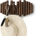 Umbra Picket Rail Hook Coat Rack, Aged Walnut