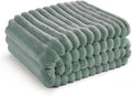Bedsure GentleSoft Green Throw Blanket for Couch - Cozy Soft Blankets for Women, Cute Small Fleece Throws for Girls, Sage Green Room Decor Decorations for Home, 50x60 Inches