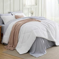 Bedsure Full Comforter Set - 7 Pieces Reversible White and Grey Bedding, Full Bed Set for All Seasons, Bed in a Bag with Down Alternative Comforter, Grey Sheets, Pillowcases & Shams