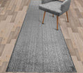 Custom Length Cut to Size Wide Width Carpet Runner Rug for Hallways, Skid Resistant Latex Rubber Backed, 31 inch Wide X Customized Length, Stripe Grey, 31 inch X 6 feet
