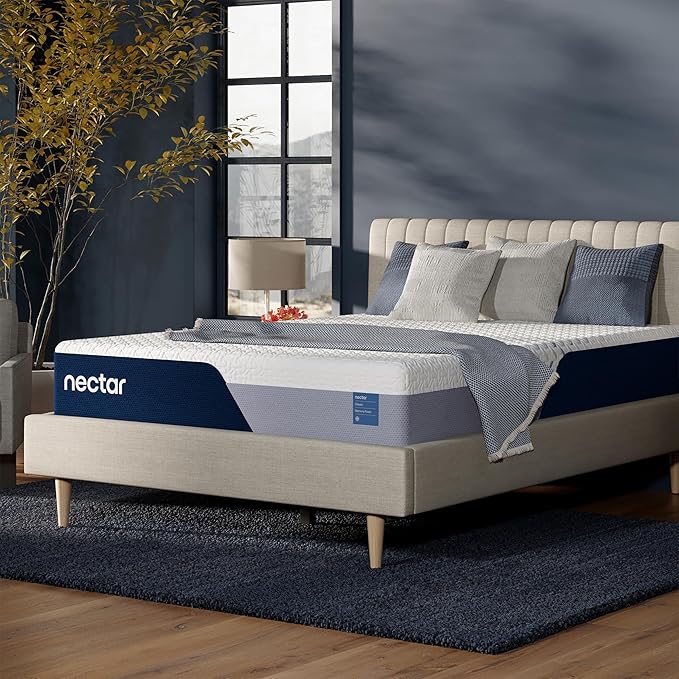 Nectar Classic 12” Queen Mattress - Medium Firm - Contouring Memory Foam - Cooling Top Layer - Support & Pressure-Relief - Mattress in a Box - 365-Night Trial & Forever Warranty