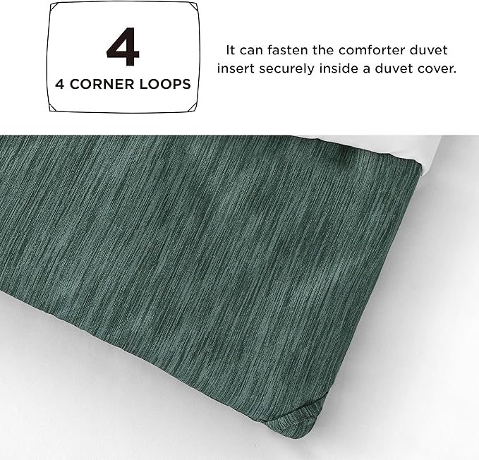 Bedsure King Size Comforter Set - Emerald Green Soft Bedding for All Seasons, Cationic Dyed Bed Set, 3 Pieces, 1 King Size Comforter (104"x90") and 2 Pillow Shams (20"x36"+2")