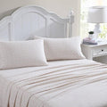 Laura Ashley - Flannel Sheets Twin Size, Anti-Pilling & Wrinkle Resistant Cotton, Touchably Soft for All-Season Comfort - Bed Sheets with Matching Pillowcase & Fitted Sheet (Evie Pink)