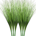 Vlorart 33" Artificial Plants 6 Pack Onion Tall Grass Greenery, Faux Fake Grass Shrubs Plant Flowers Wheat Grass for House Home Indoor Outdoor Office Room Gardening Indoor Décor-Green