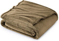 Bedsure GentleSoft Fleece Blanket Twin Size Camel - 300GSM Lightweight Plush Fuzzy Cozy Soft Warm Blanket for Bed, Sofa, Couch, Travel, Camping, 60x80 inches