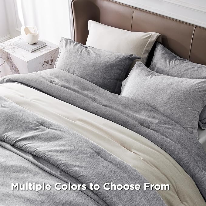 Bedsure Oversized King Comforter Set - Dark Grey Soft Bedding for All Seasons, Cationic Dyed Bed Set, 3 Pieces, 1 Oversized King Size Comforter (120"x98") and 2 Pillow Shams (20"x36"+2")