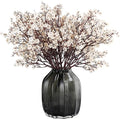 JAKY-Global Fake Fall Flowers Artificial for Decoration Faux Silk Babys Breath Floral Stems Home Indoor Halloween Decor Centerpieces Tables Vase Beige 12pcs