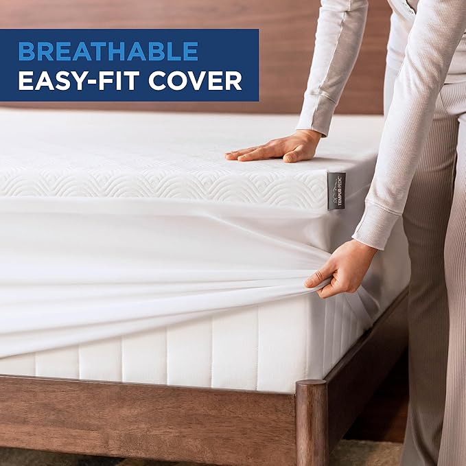 Tempur-Cloud 2-Inch Mattress Topper, Queen,White